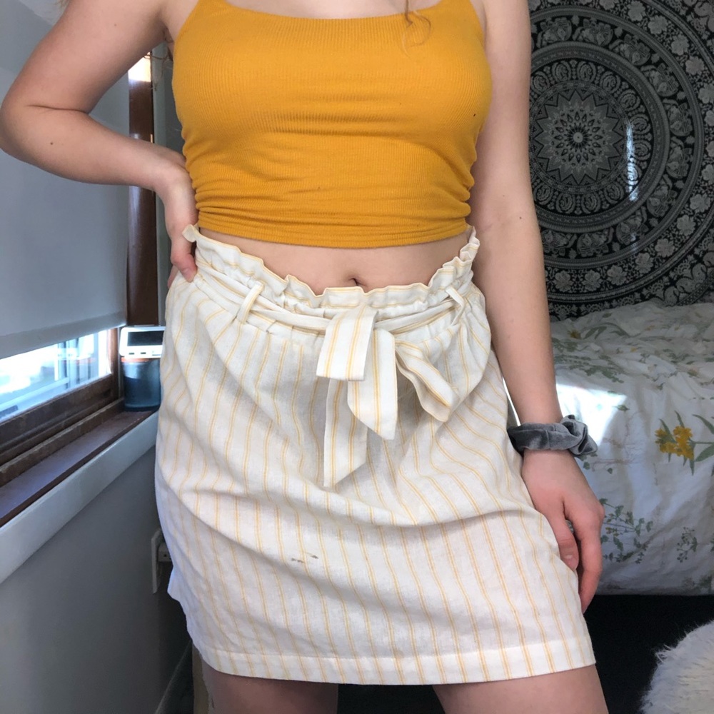 Yellow Striped Skirt💛